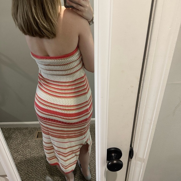 Freshman 1996 Halter Neck Crochet MIDI Dress - Picture 3 of 3